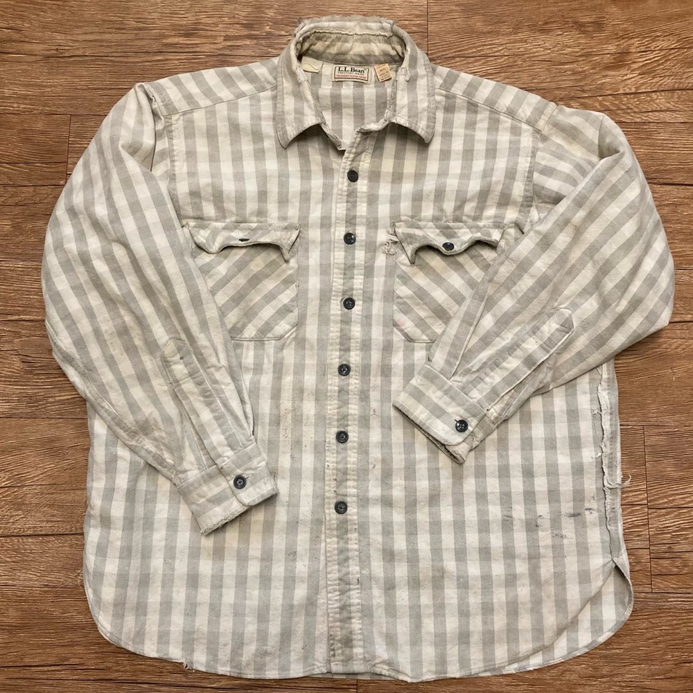 Vintage L.L. Bean Striped Button Up